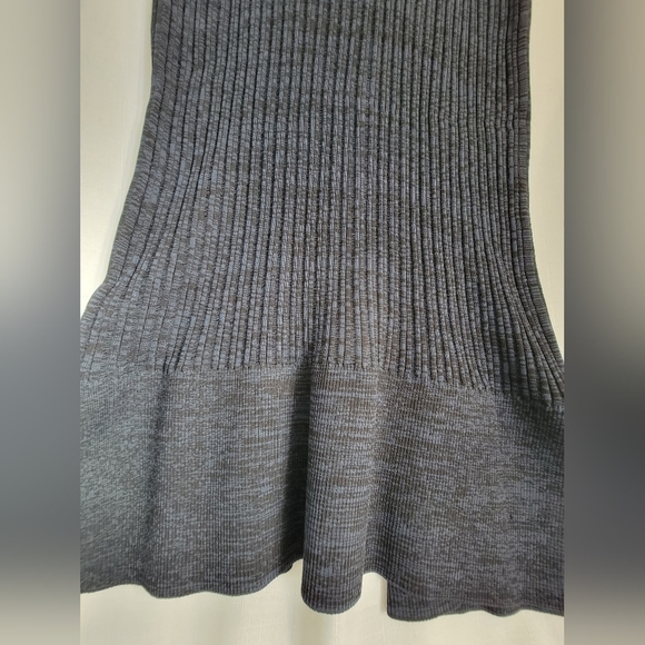 Nwot DKNY Heathered Blue Ribbed Sleeveless Cardigan - Picture 13 of 16